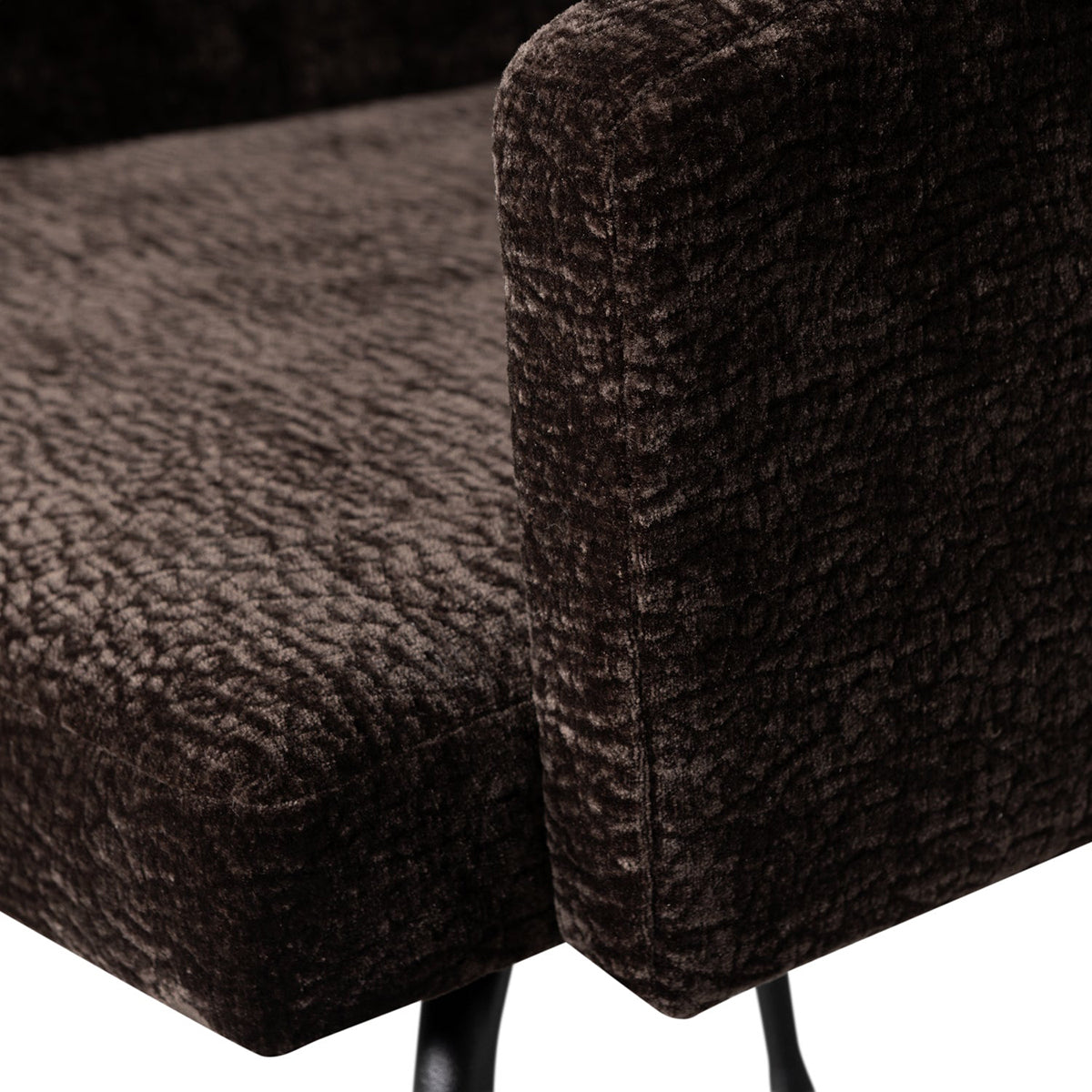 Mount Chenille Dining Chair with Armrest