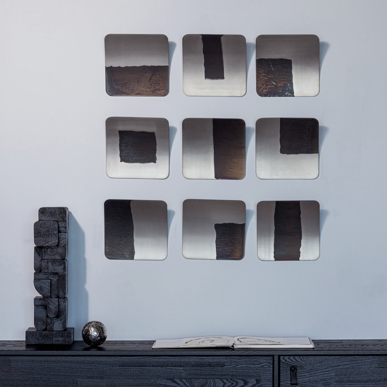 Nami Nickel Wall Deco Set - uzupelnic wymiar D - blad