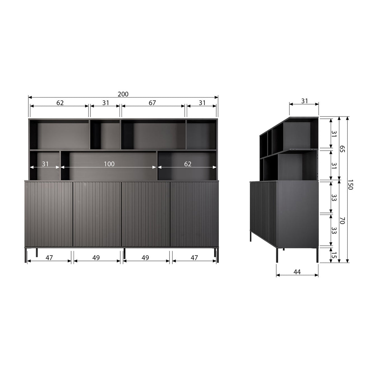 New Gravure Dust Add-On Cabinet