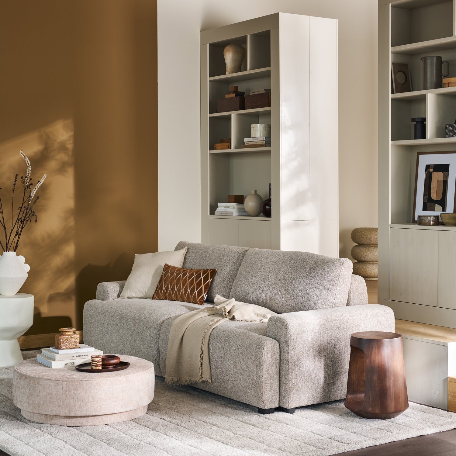 Night & Day Natural Melange 3 Seater Sleeping Sofa