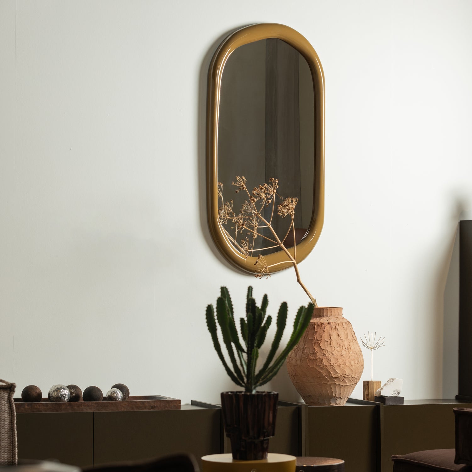 Norea High Gloss Wall Mirror