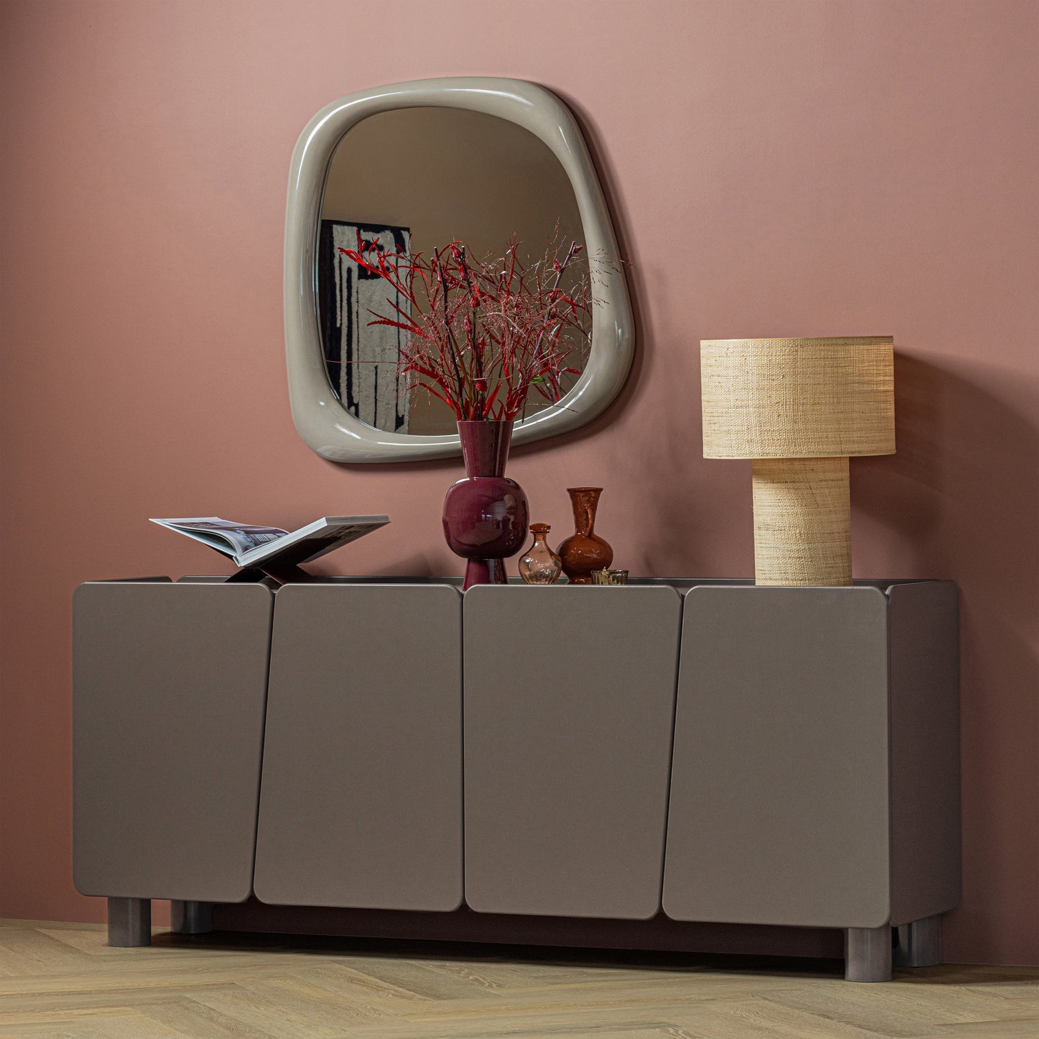 Norea Sand High Gloss Mirror
