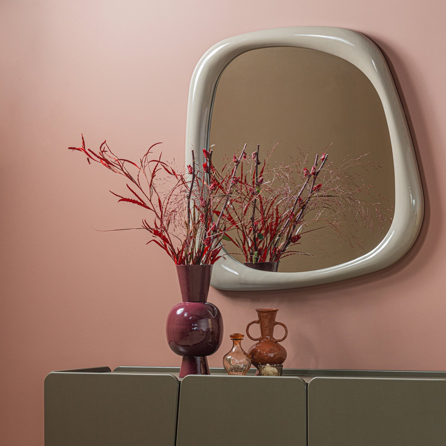 Norea Sand High Gloss Mirror