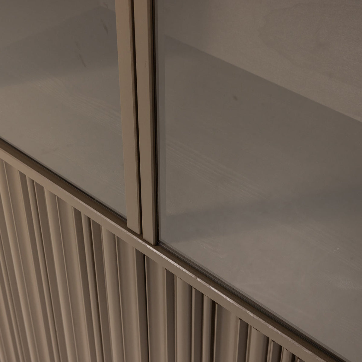 Nova Truffle Brown Low Display Cabinet
