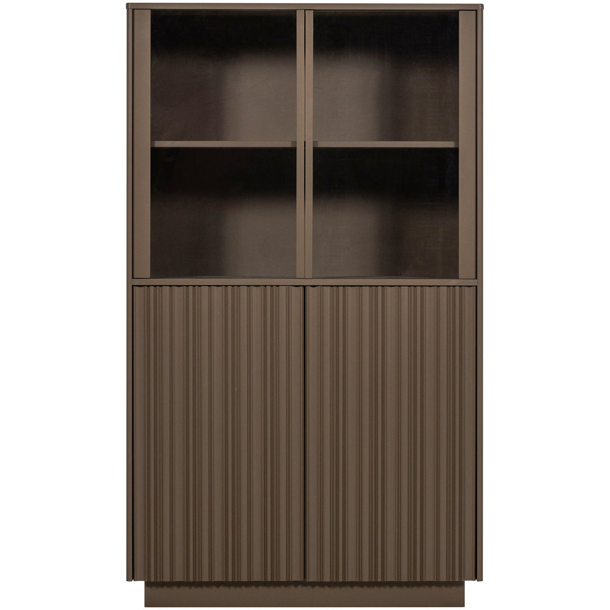 Nova Truffle Brown Low Display Cabinet