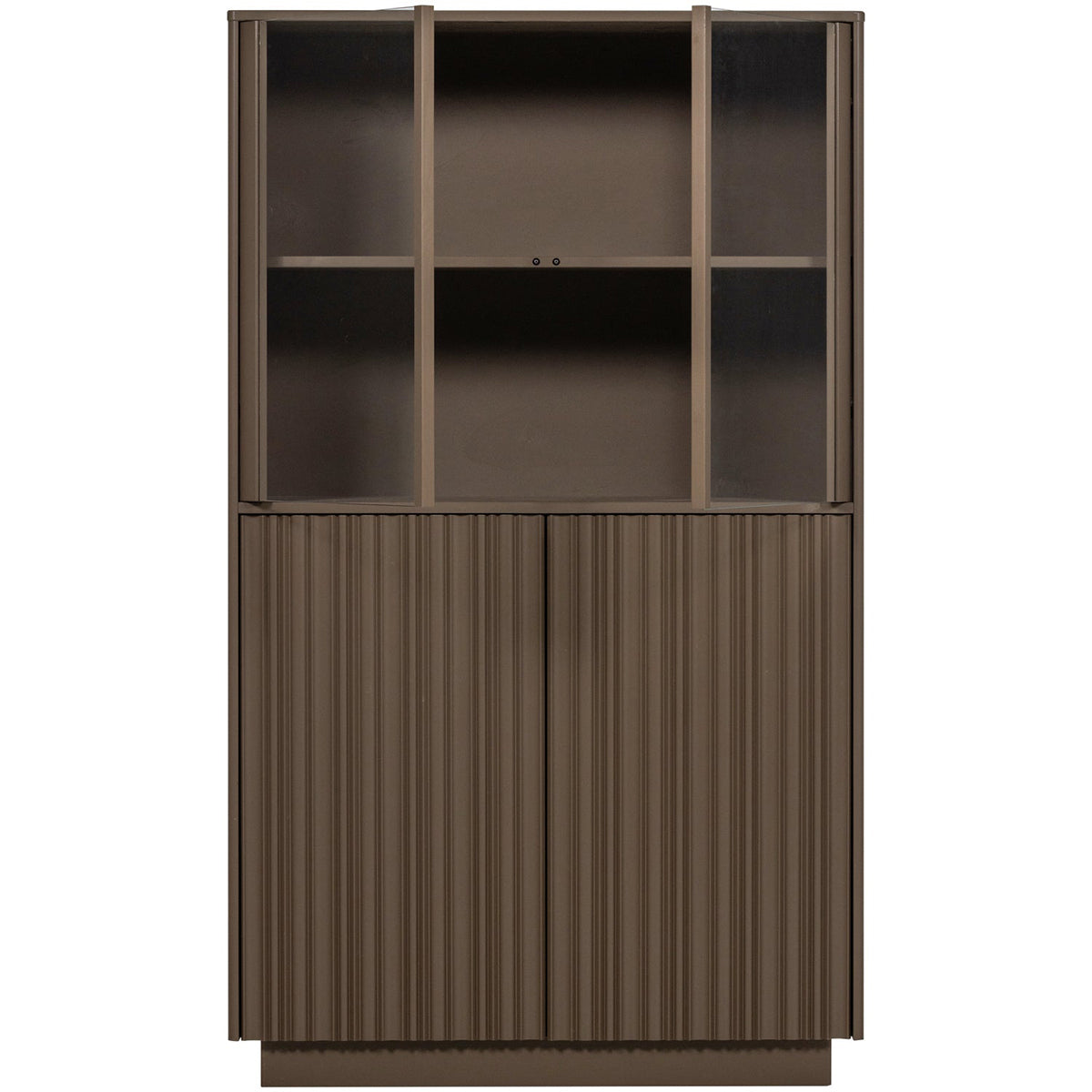 Nova Truffle Brown Low Display Cabinet
