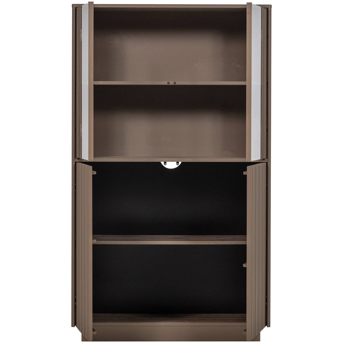 Nova Truffle Brown Low Display Cabinet