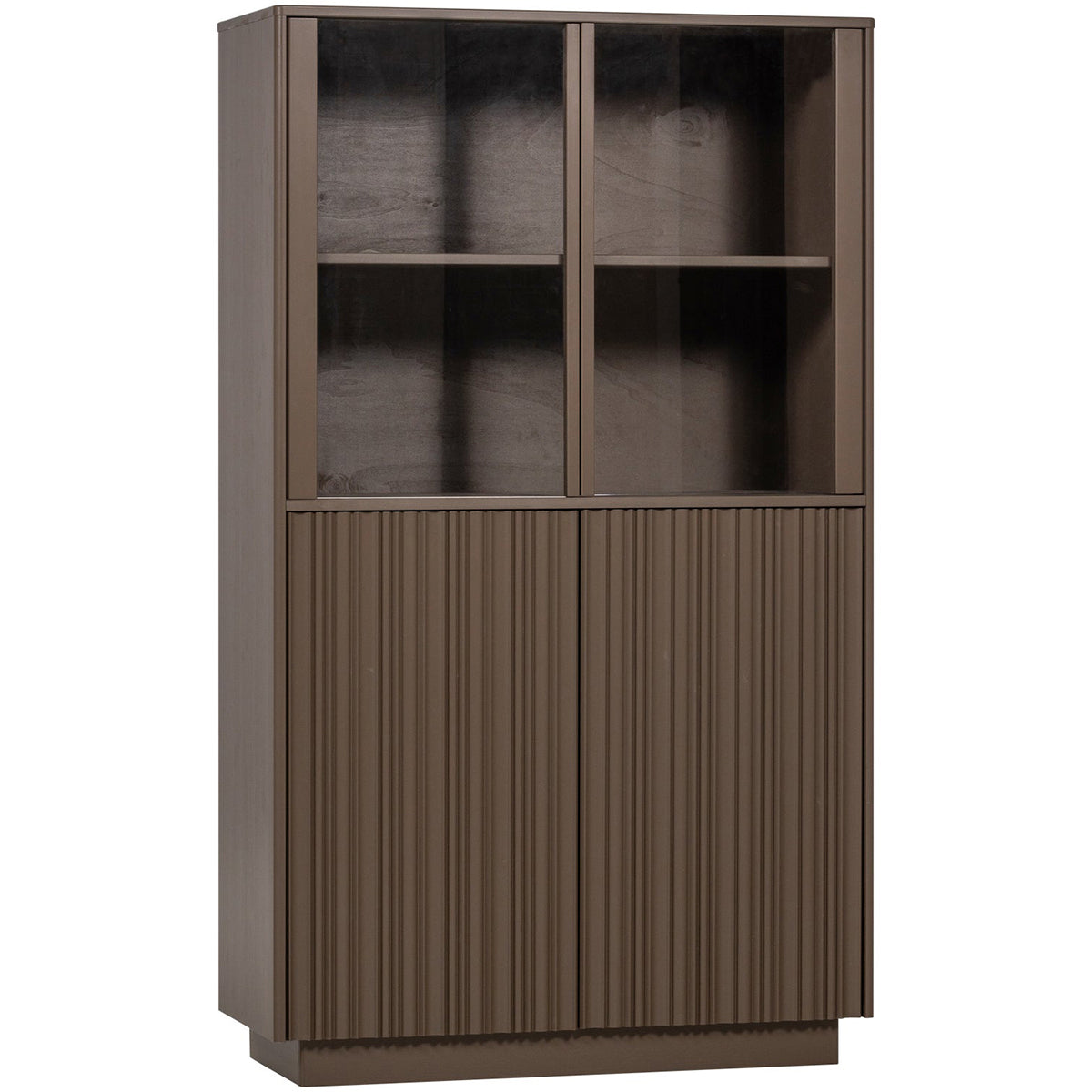 Nova Truffle Brown Low Display Cabinet
