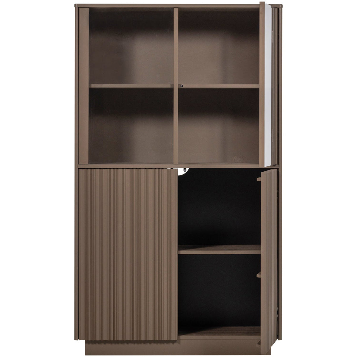 Nova Truffle Brown Low Display Cabinet