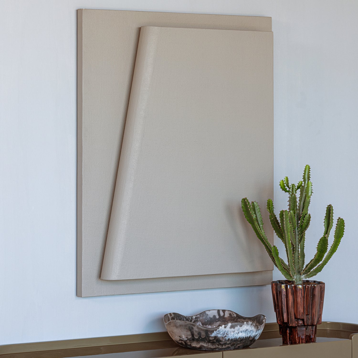 Numa Grey Concrete Look Wall Deco