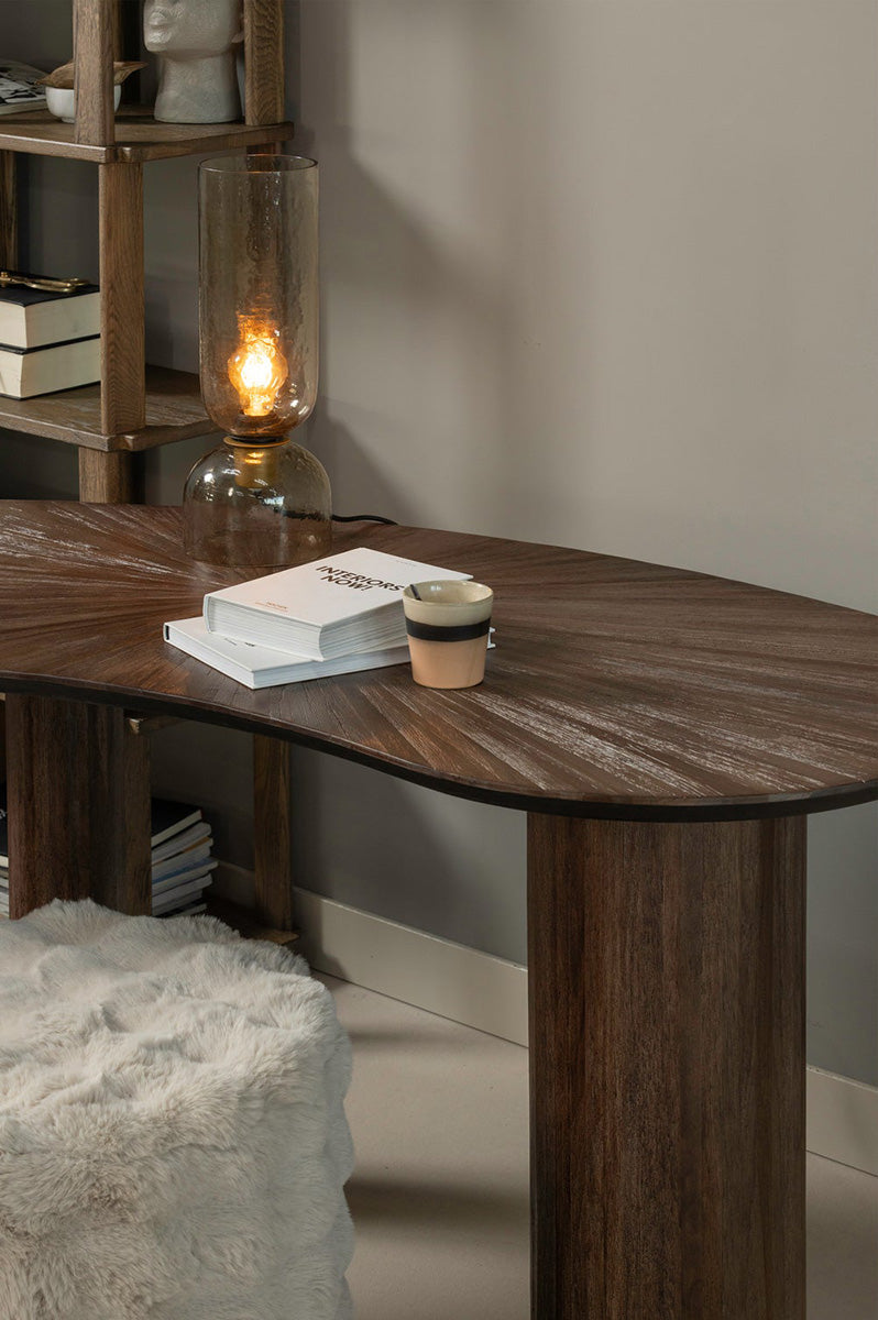 Olven Natural Fluffy High Pouf