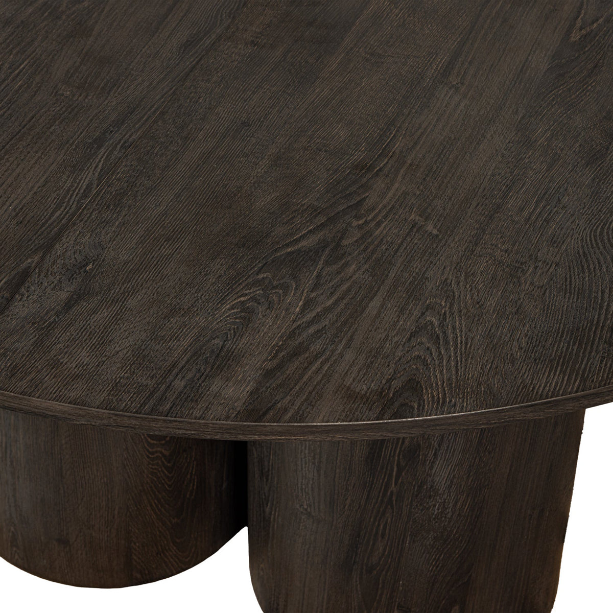 Oona Dark Brown Round Dining Table