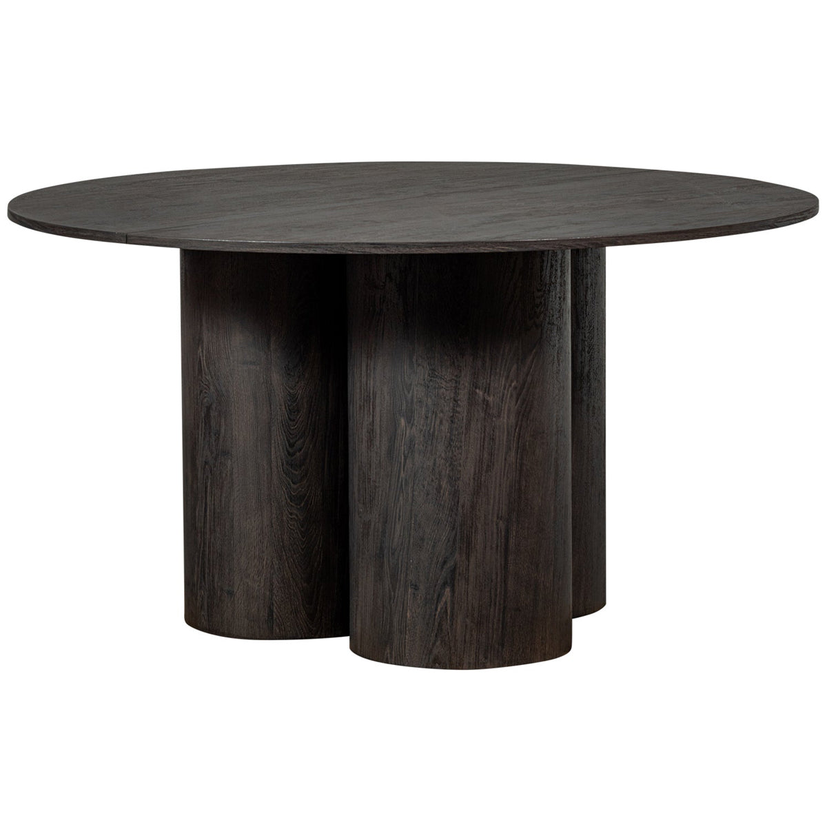 Oona Dark Brown Round Dining Table