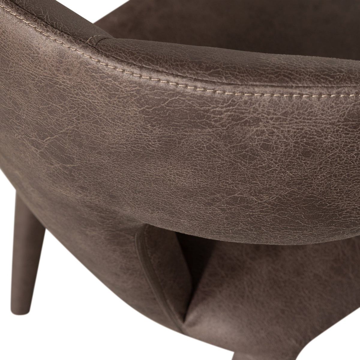 Permit Tippy Leather Look Dining Chair