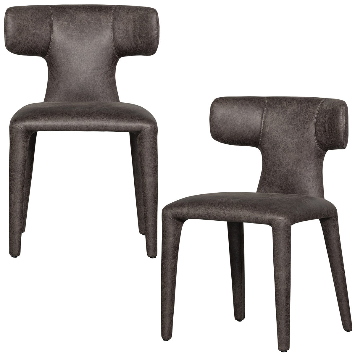 Permit Tippy Leather Look Dining Chair