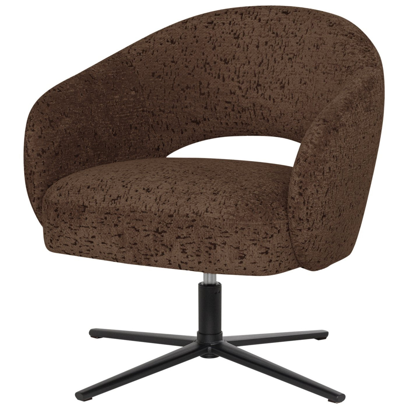 Pico Velvet Structured Swivel Armchair