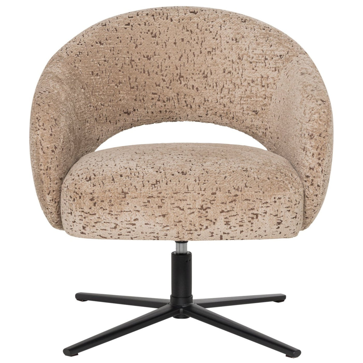 Pico Velvet Structured Swivel Armchair