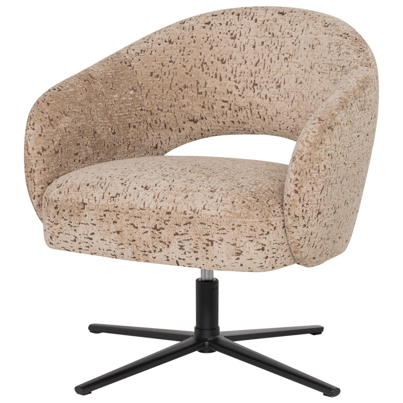 Pico Velvet Structured Swivel Armchair