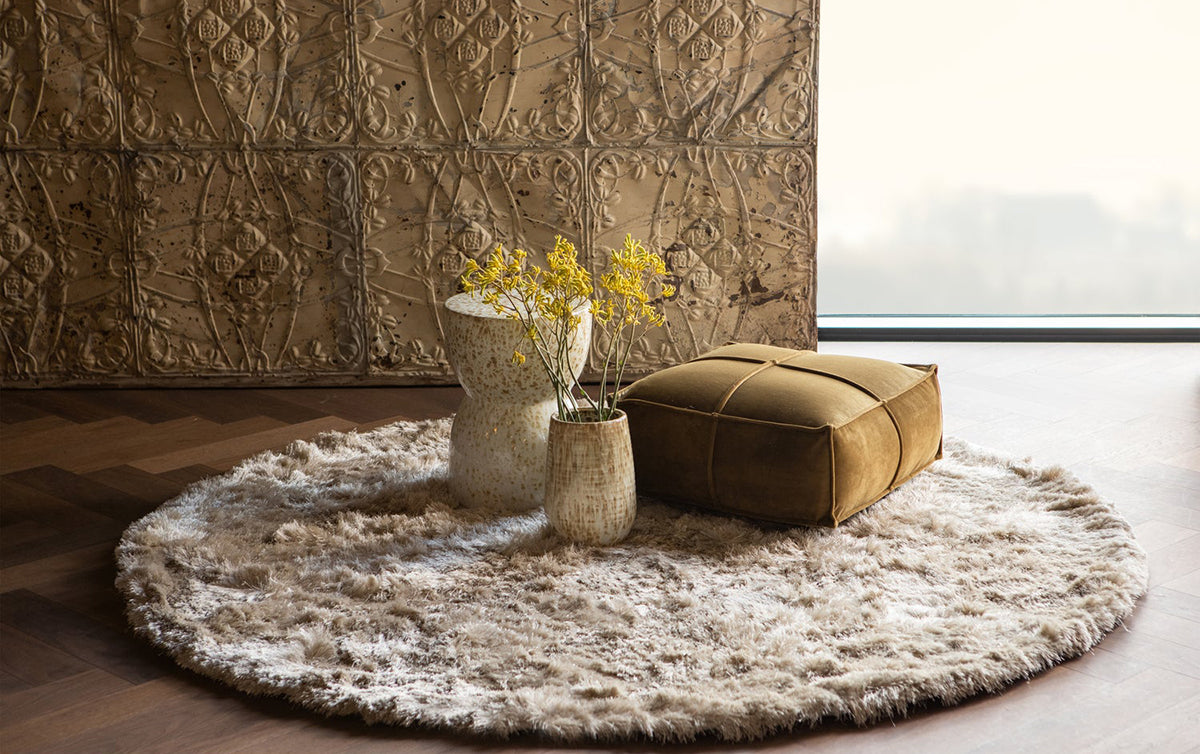 Praline Nougat Round Rug