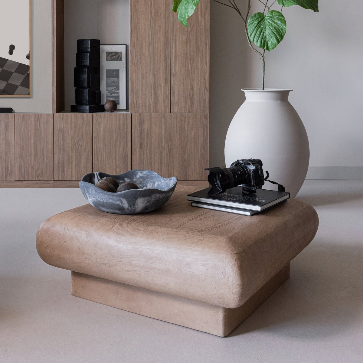 Rimea Light Brown Mango Wood Coffee Table