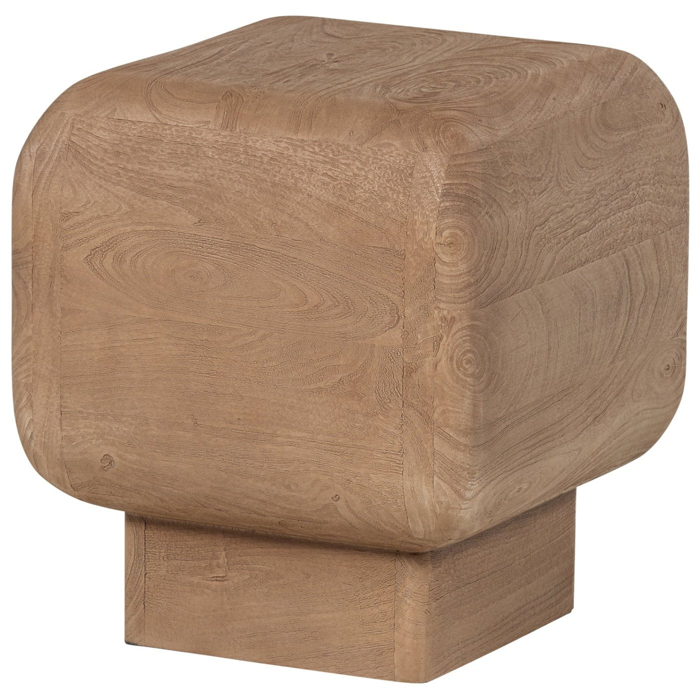 Rimea Light Brown Mango Wood Side Table