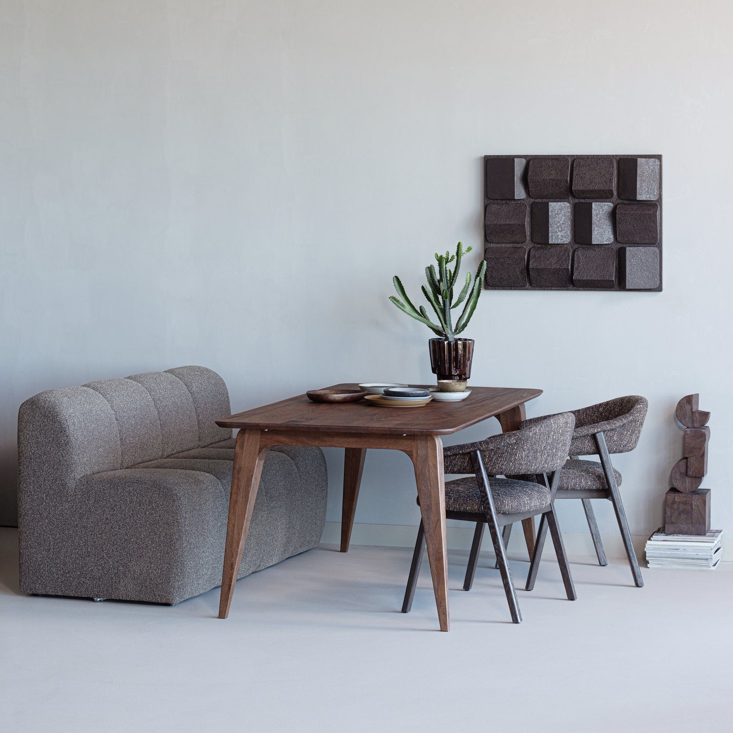Rubo Brown Mango Wood Dining Table