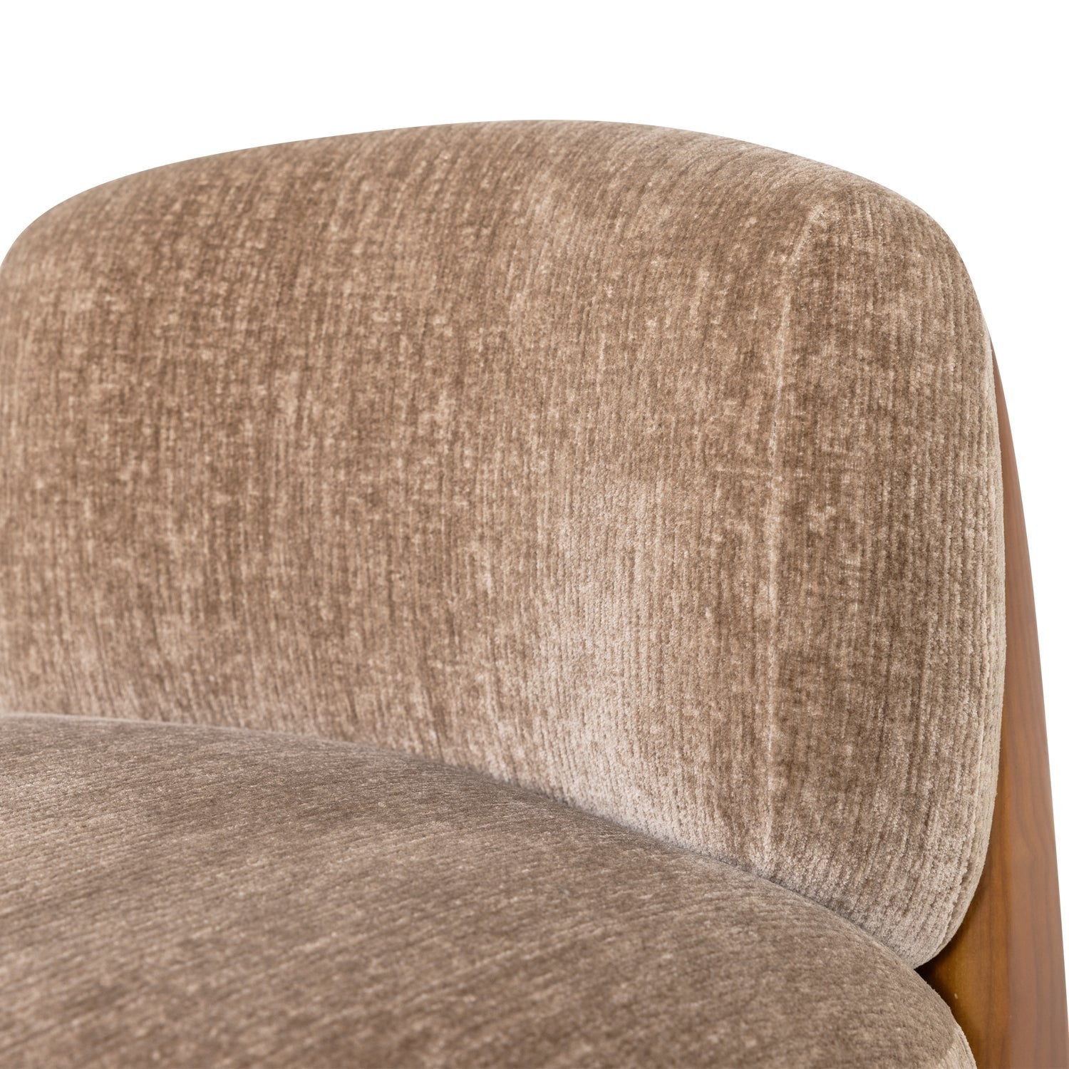 Runi Wood/Velvet Armchair