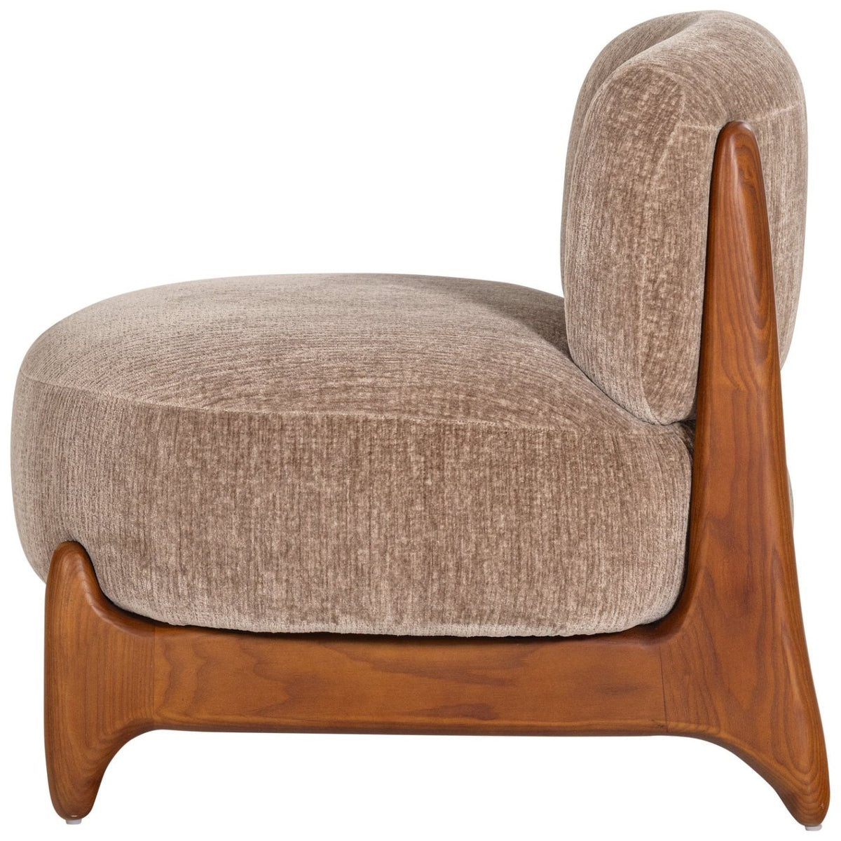 Runi Wood/Velvet Armchair