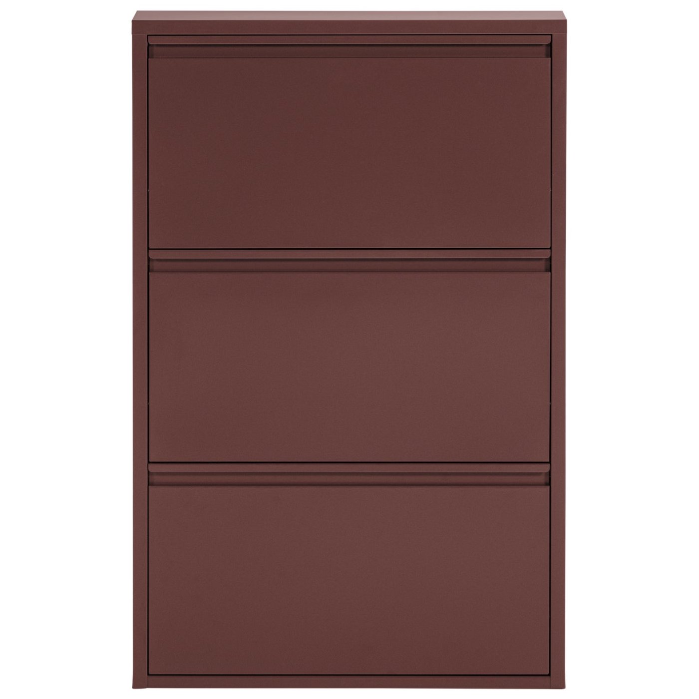 Sabine Metal 3 Compartment Shoe Cabinet