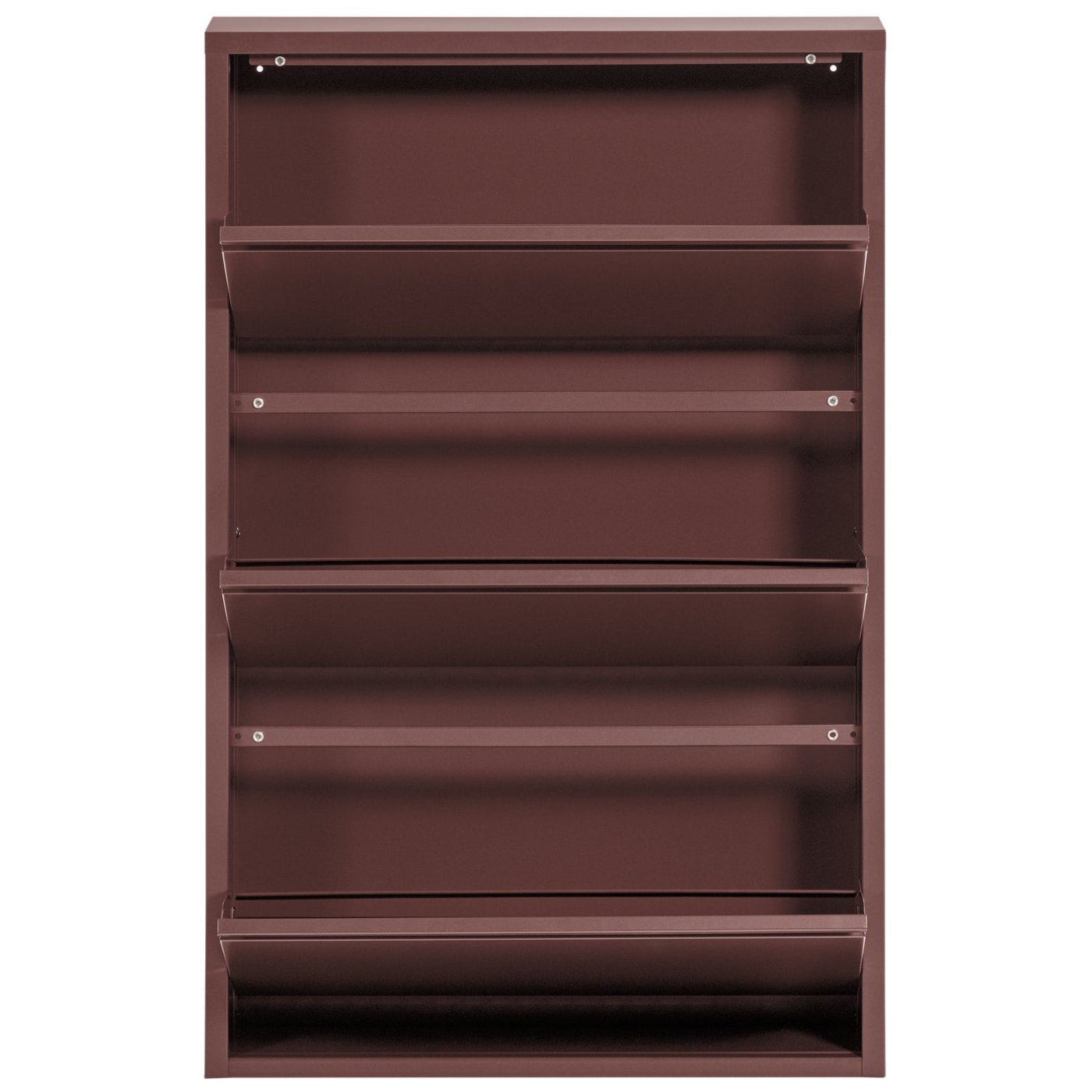 Sabine Metal 3 Compartment Shoe Cabinet
