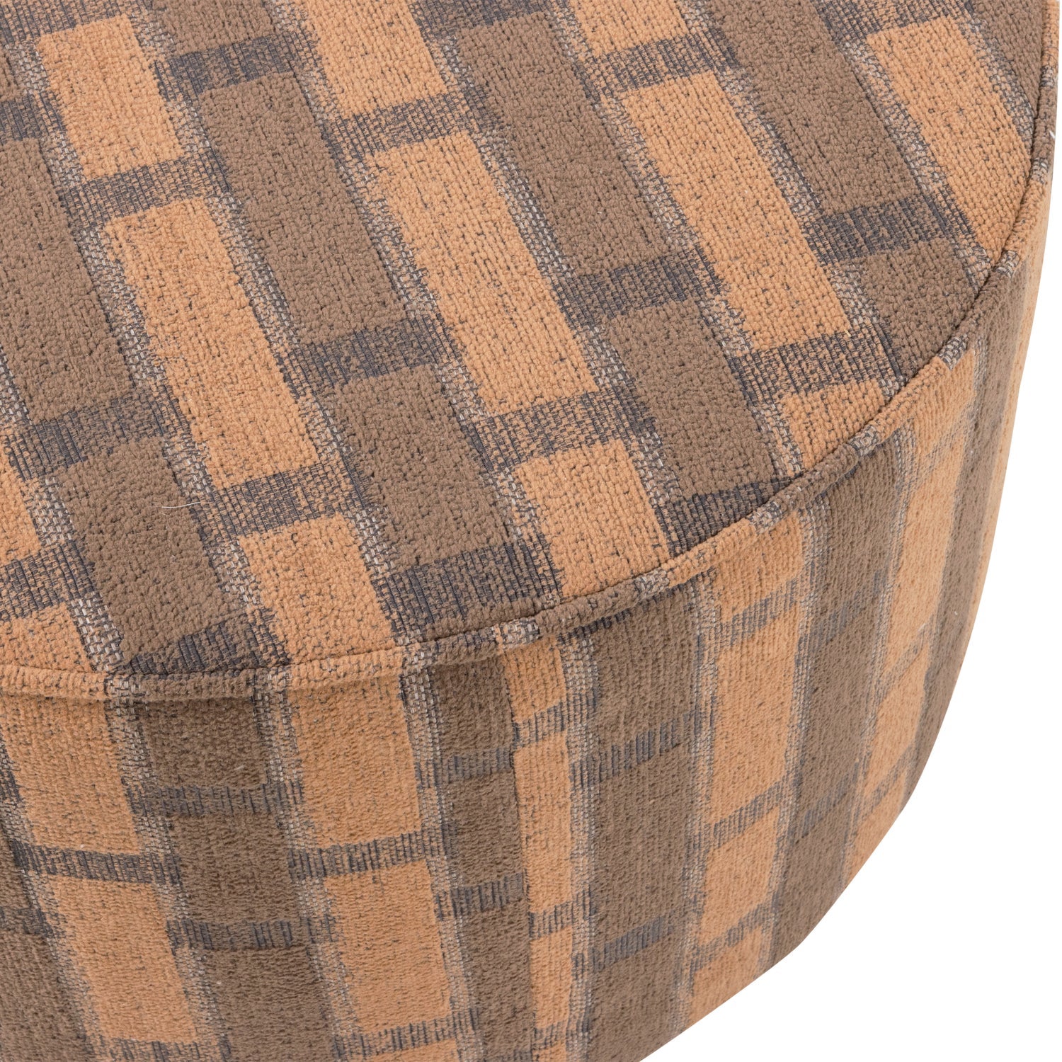 Sarli Chenille Low Pouf