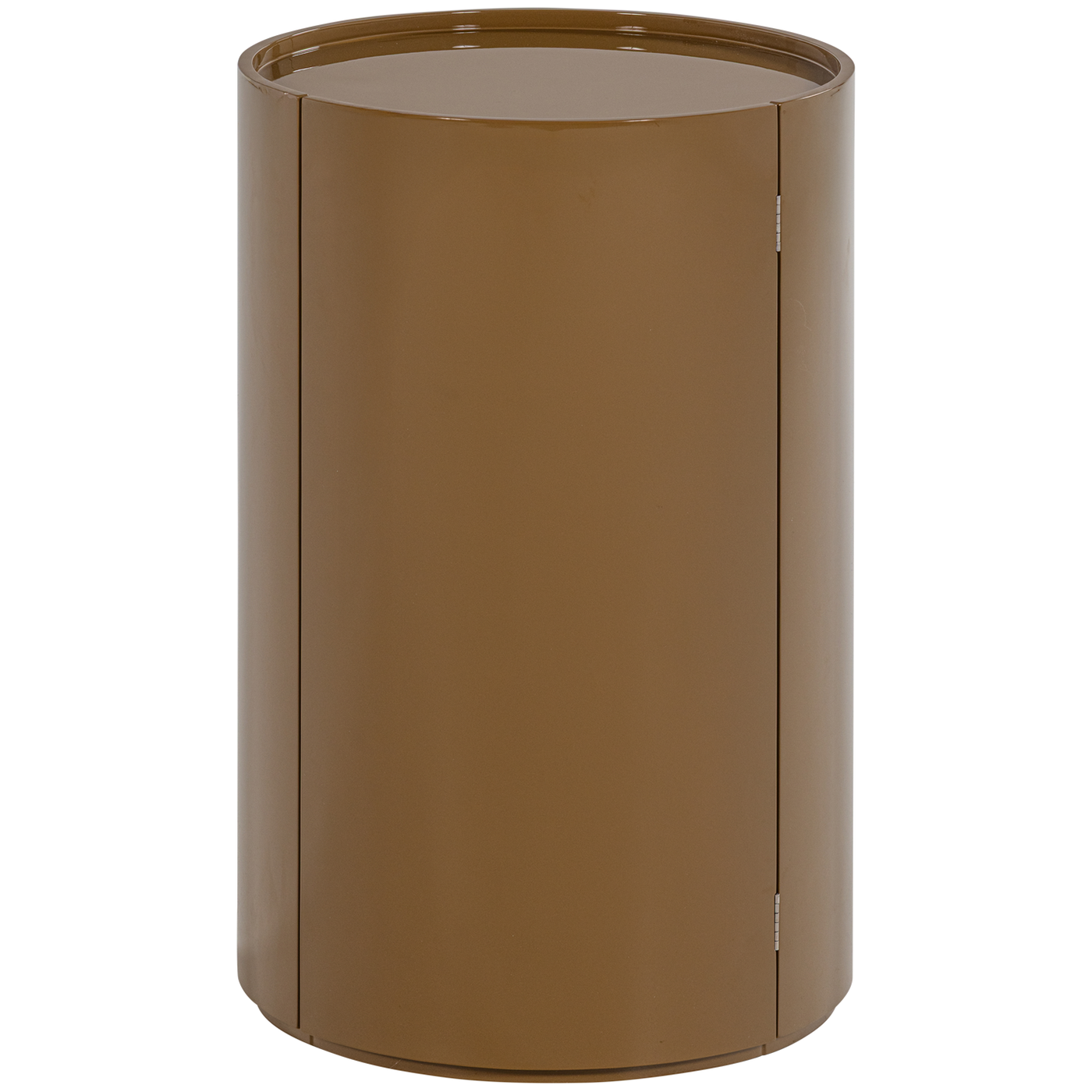 Sera Honey Yellow High Gloss Round Cabinet