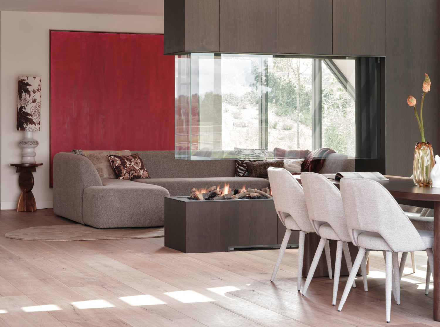 Sloping U Shape Sofa