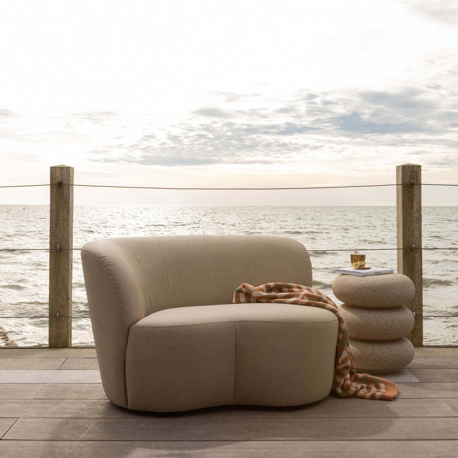 Stone Sand Small Garden Sofa