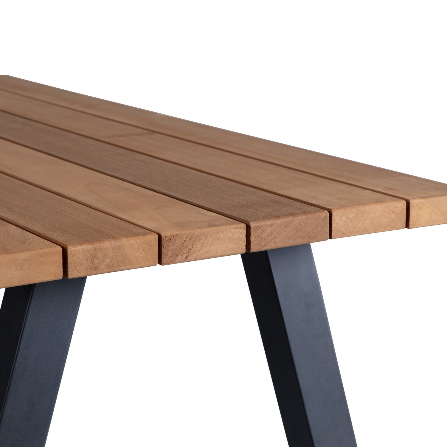 Tablo Ayous Wood Garden Table with Metal Legs