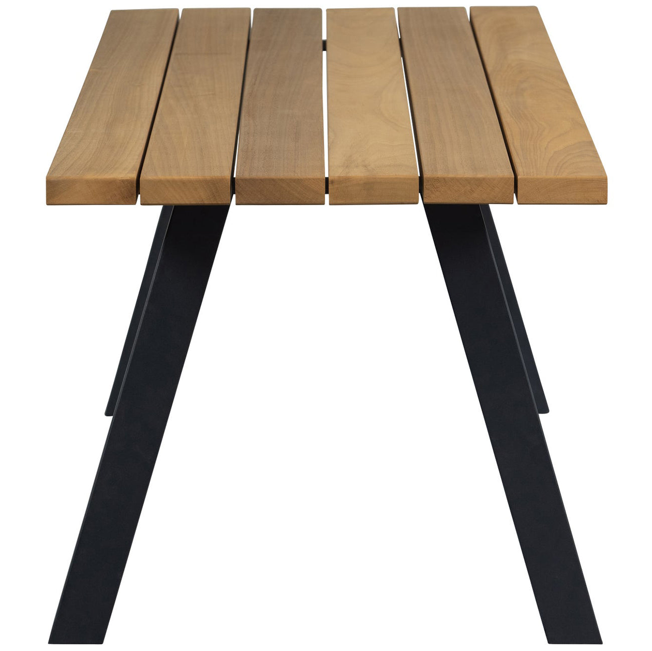 Tablo Ayous Wood Garden Table with Metal Legs