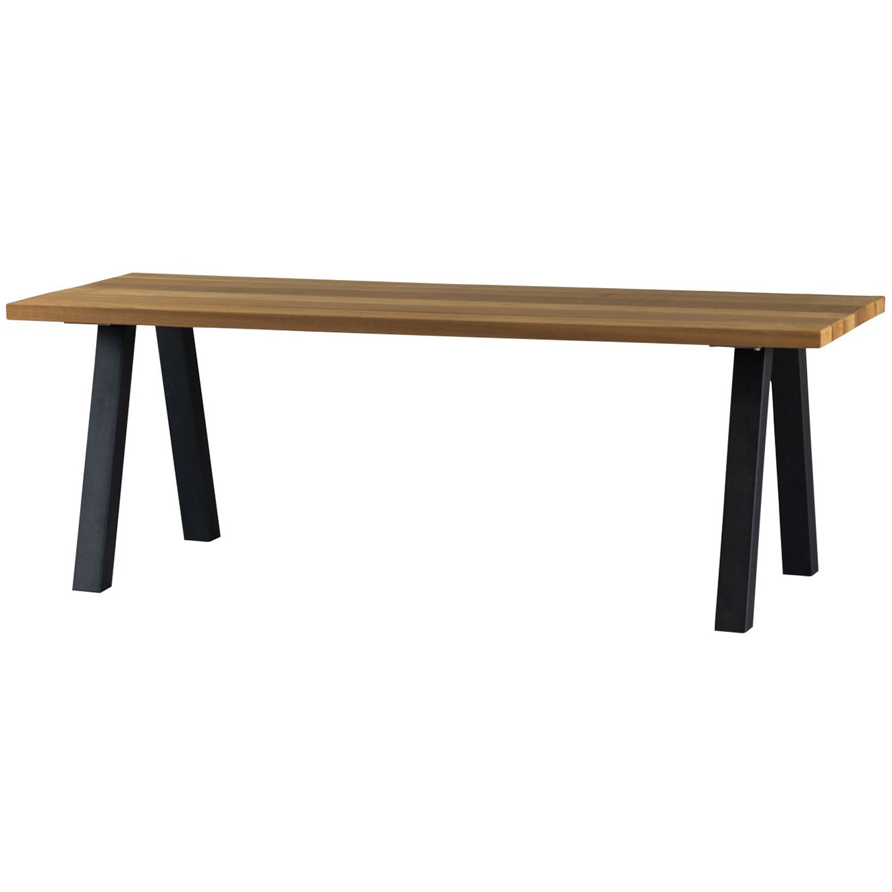 Tablo Ayous Wood Garden Table with Metal Legs