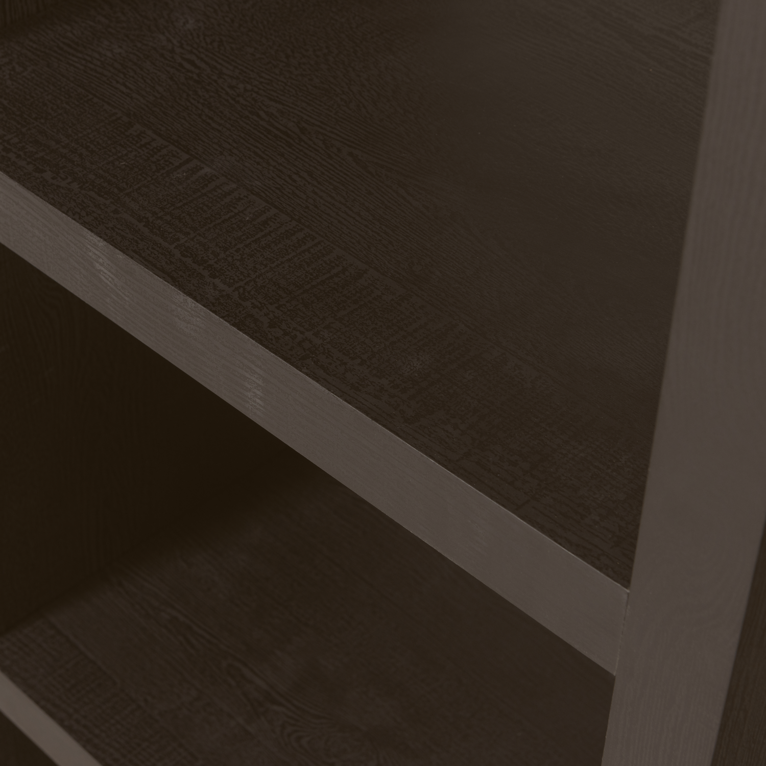 Timo Dark Brown Open Cabinet