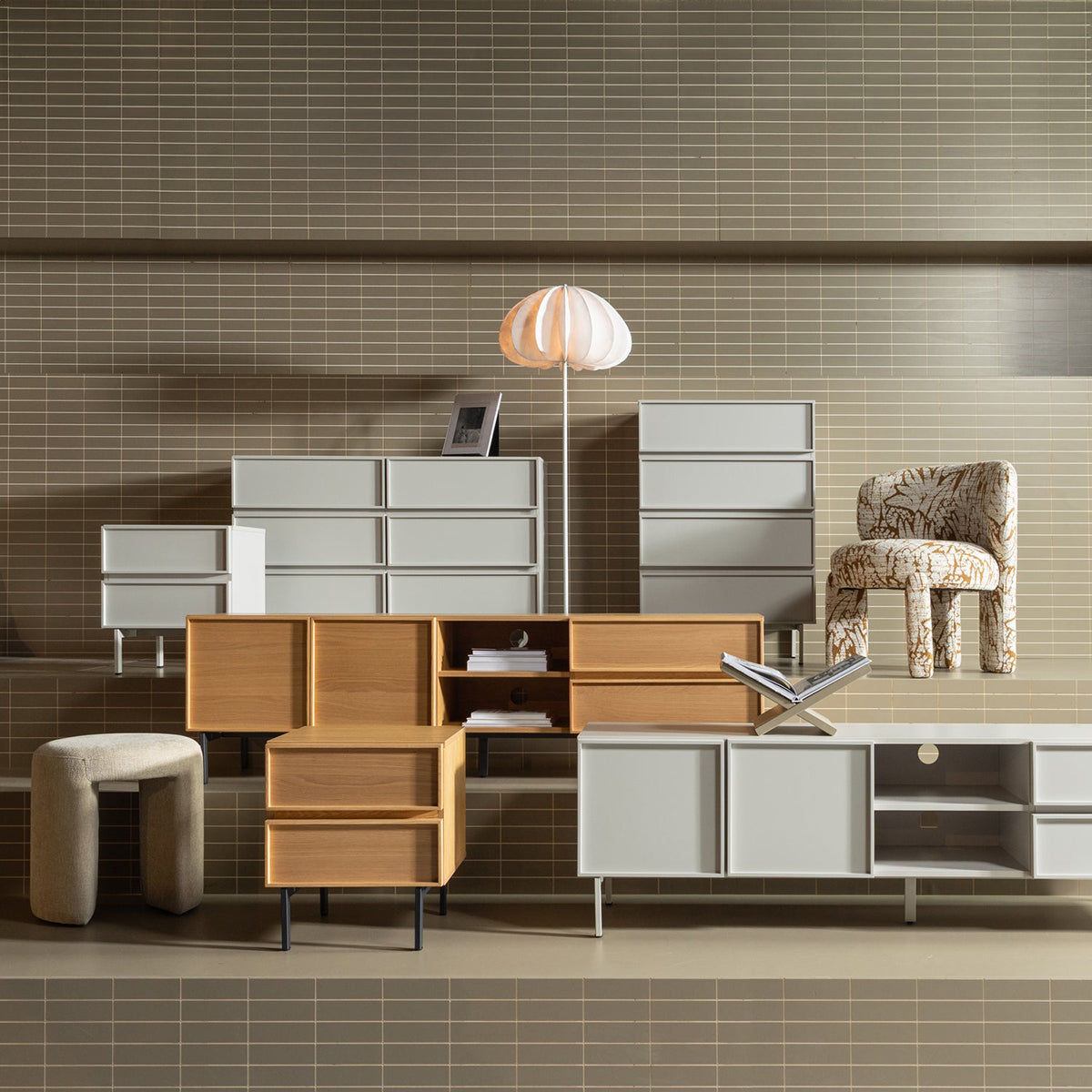Tours 2 Drawers Nightstand