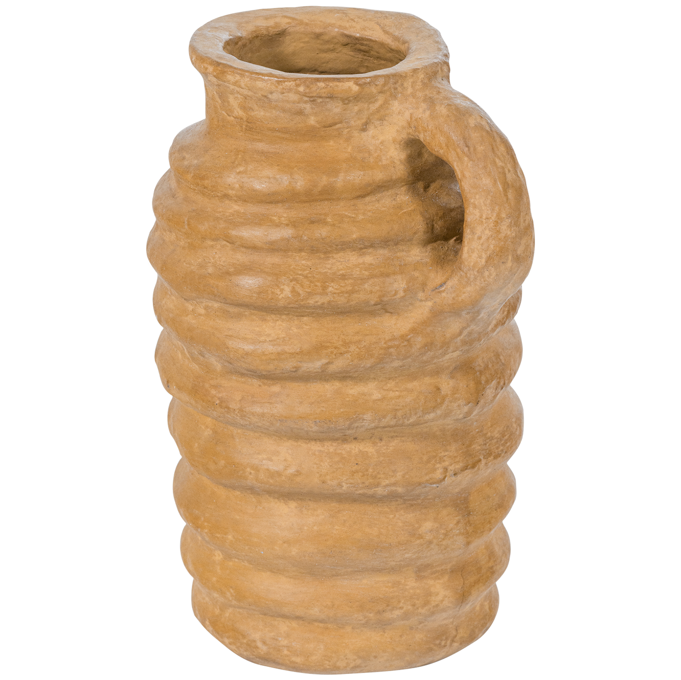 Ture Honey Yellow Papier Mache Decoration Vase