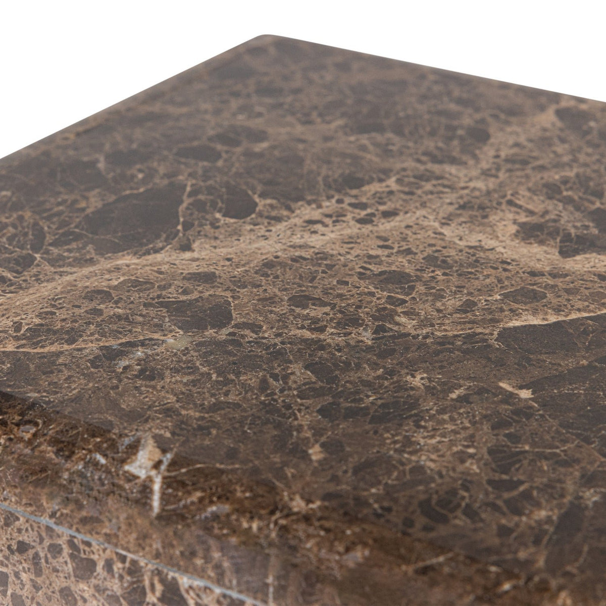 Vexa Brown Marble Side Table