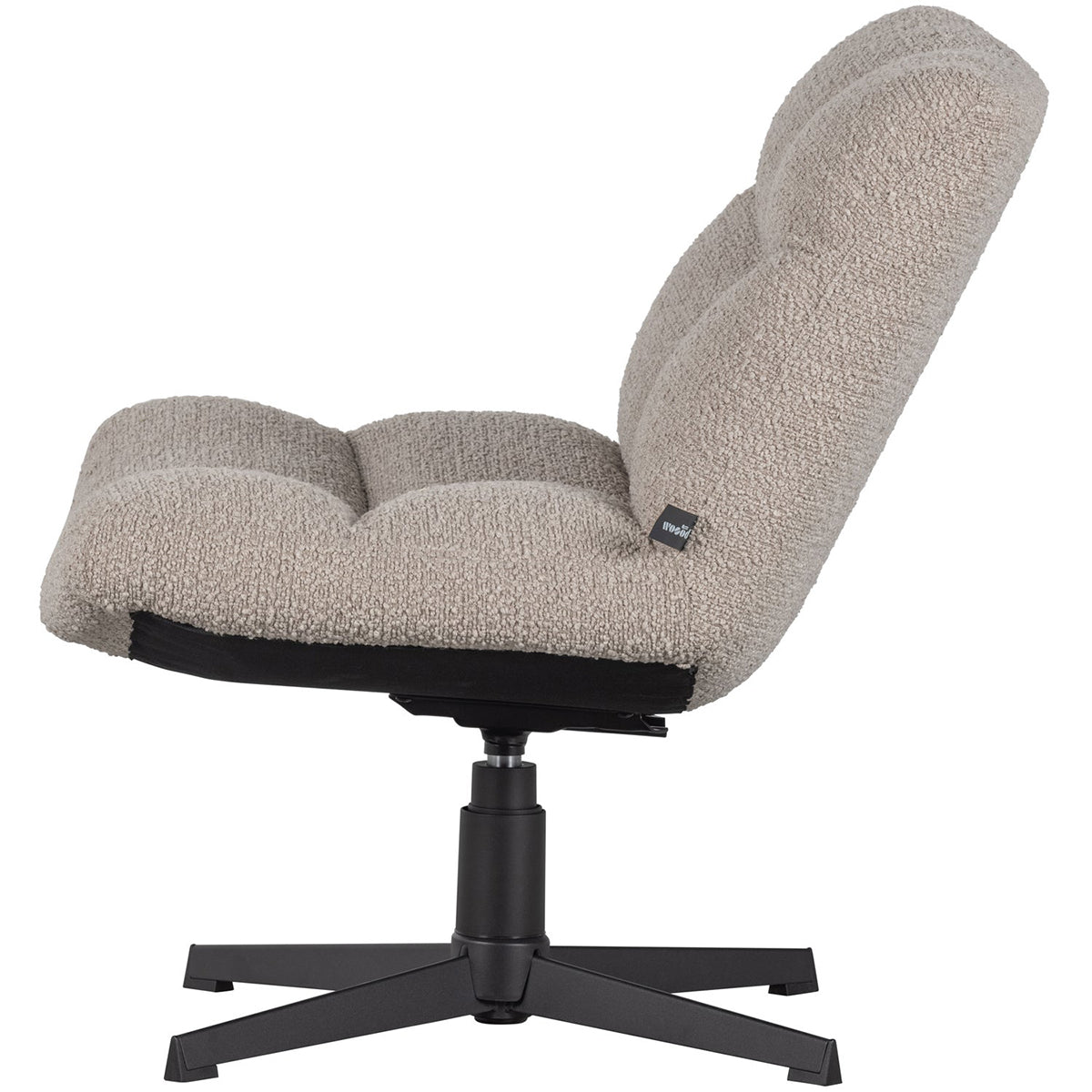 Vinny Sand Boucle Swivel Armchair