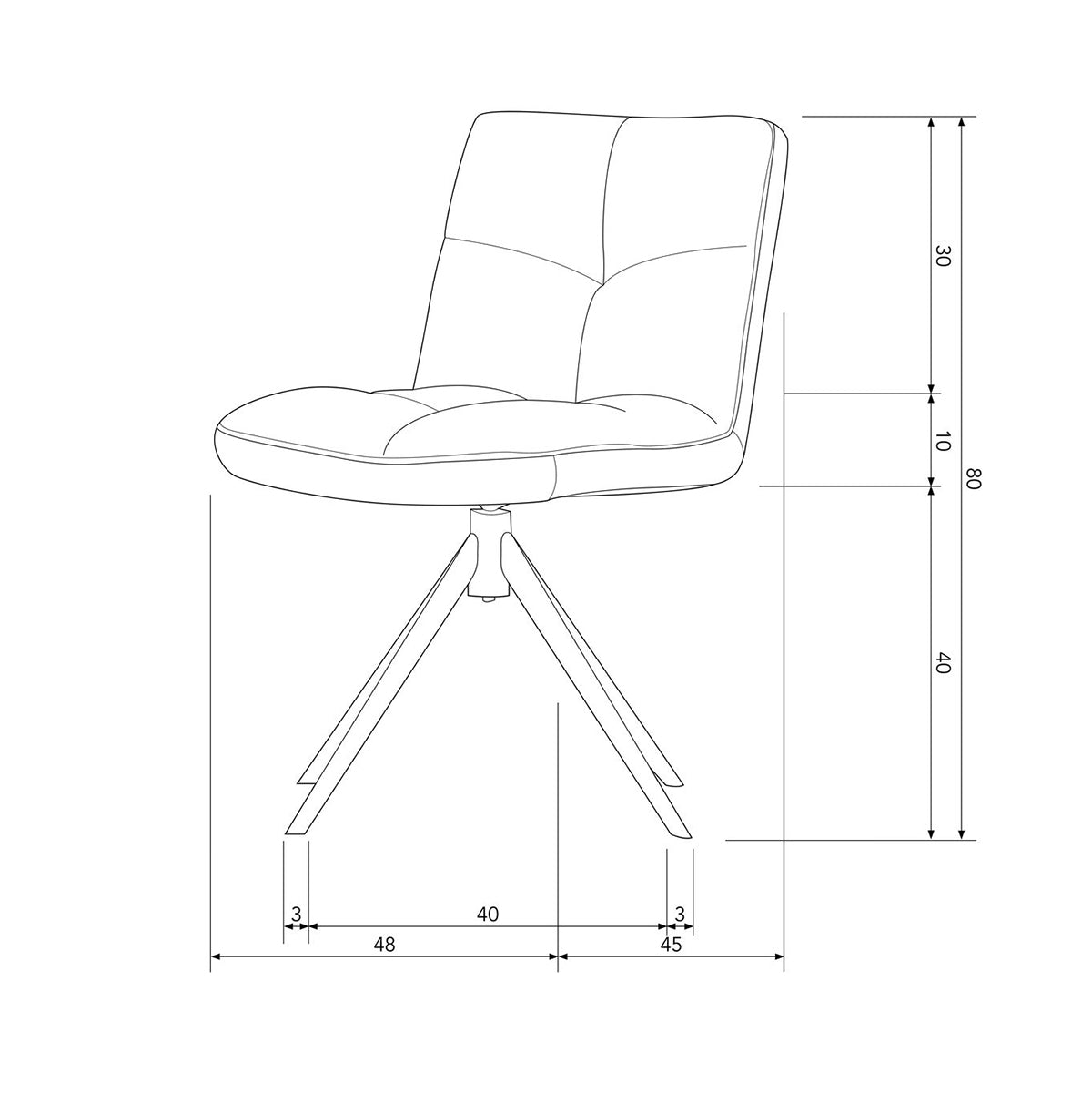 Vinny Sand Boucle Swivel Dining Chair