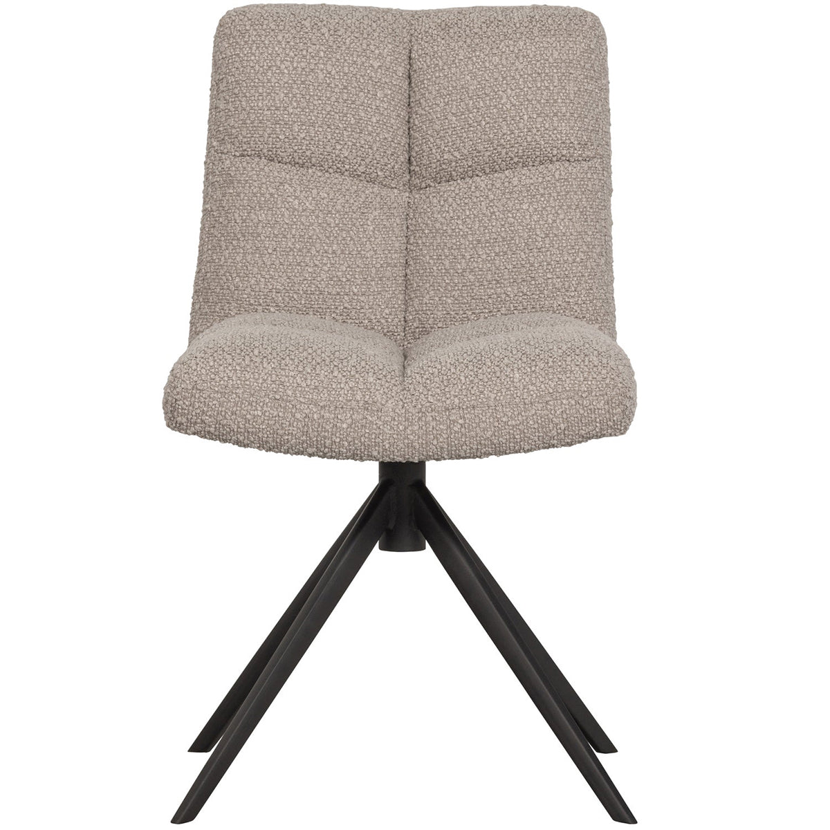 Vinny Sand Boucle Swivel Dining Chair