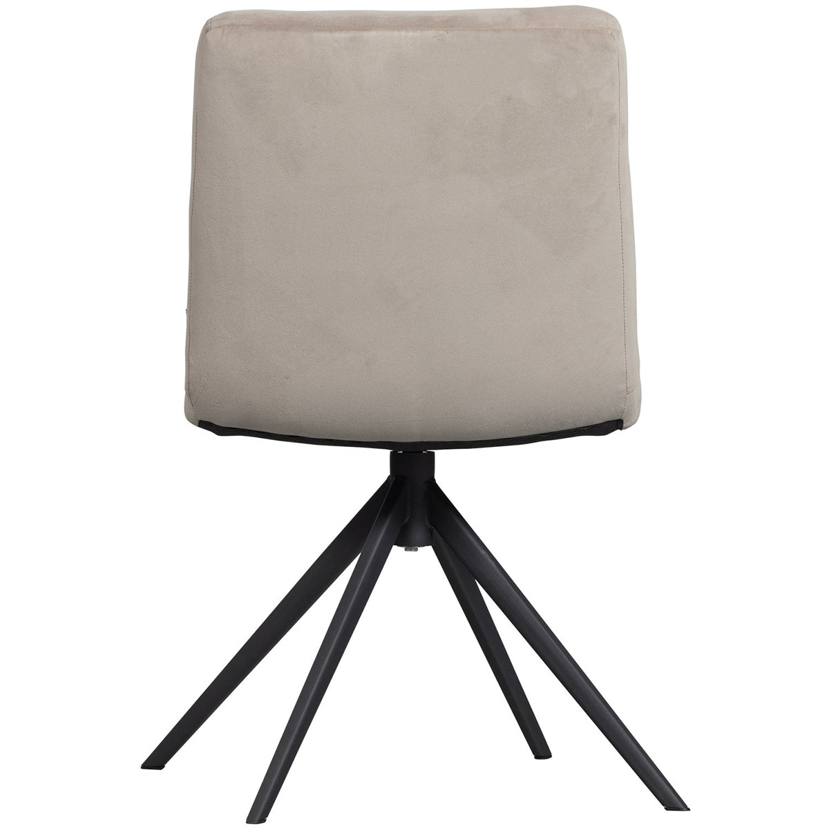 Vinny Sand Velvet Swivel Dining Chair