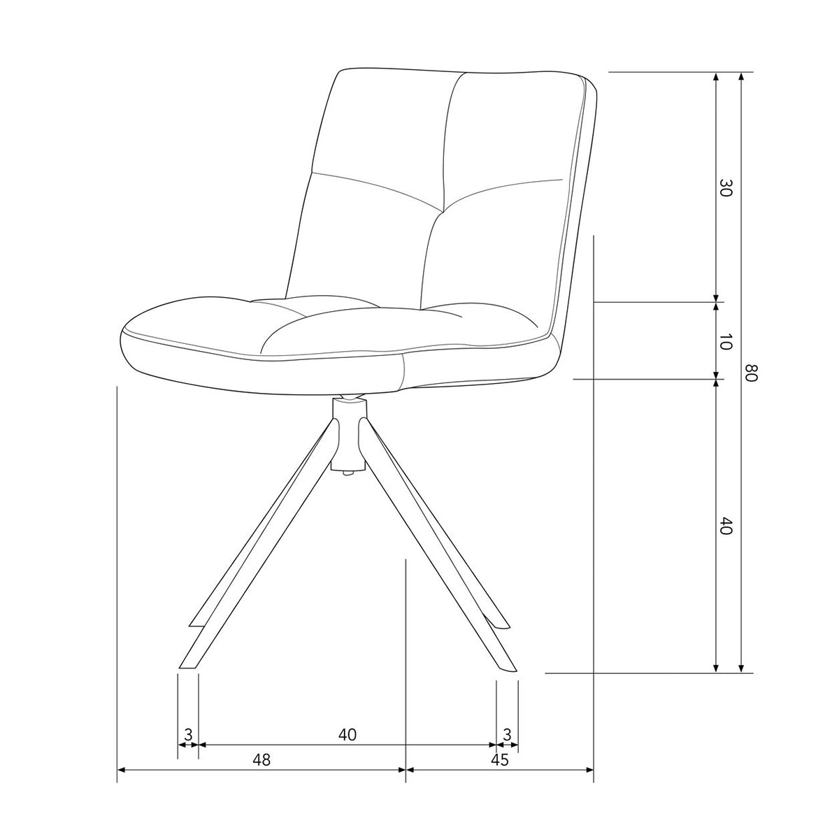 Vinny Sand Velvet Swivel Dining Chair