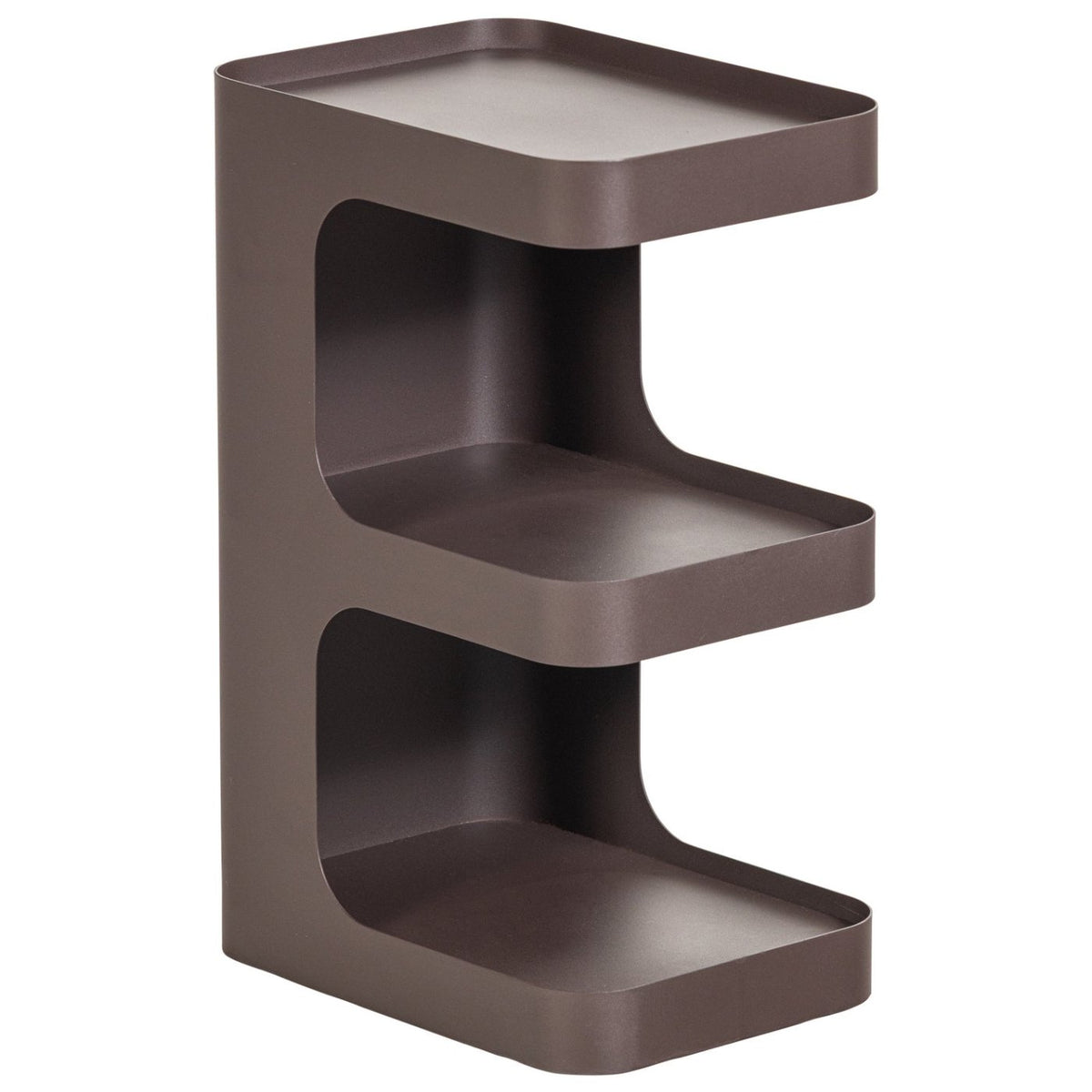 Vire Dark Brown Metal Side Table