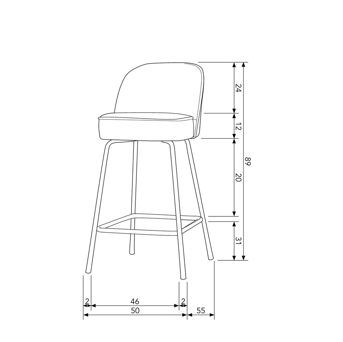 Vogue Counter Stool