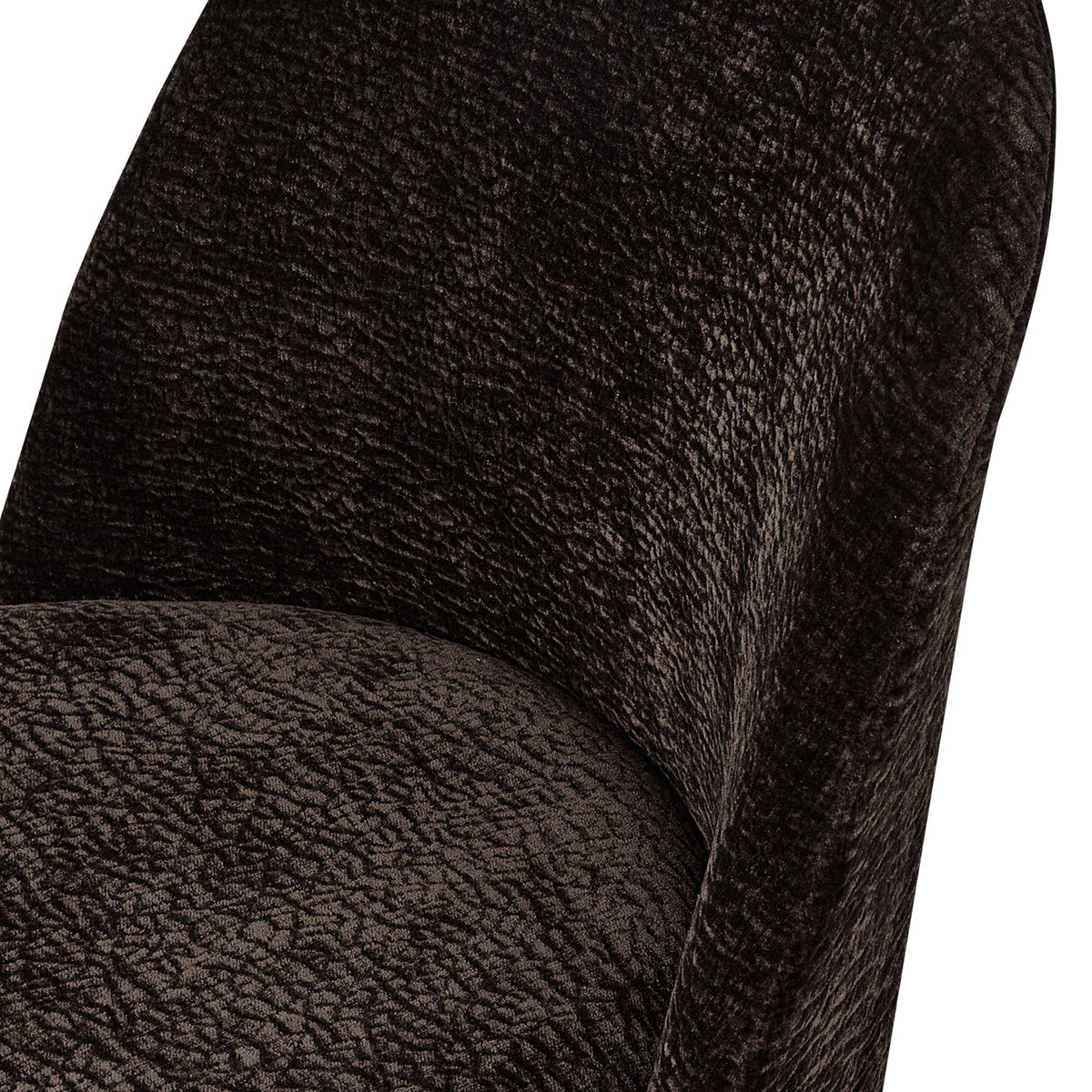 Vogue Chenille Dining Chair with Chrome Legs