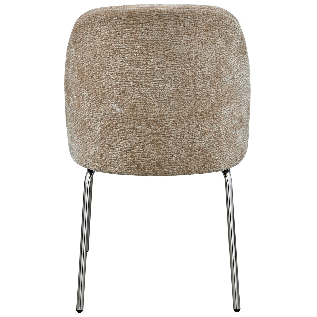 Vogue Chenille Dining Chair with Chrome Legs